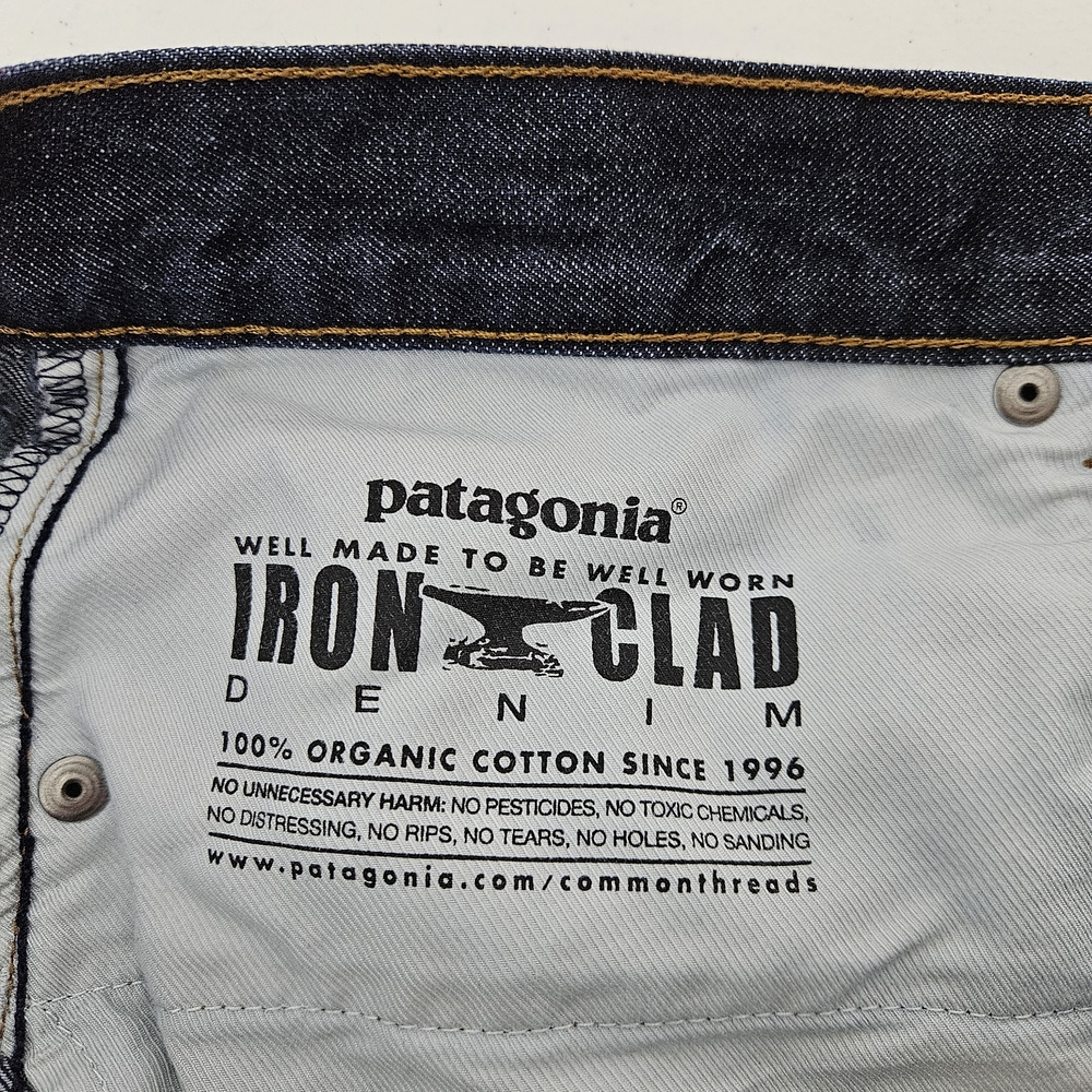 Patagonia M's Regular Fit Jeans Mens 32x31 Dark Wash Organic Cotton - Picture 8 of 12